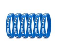 Lot de 6 bracelets en silicone avec drapeau des Nations de football - Bracelets en caoutchouc de qualité supérieure pour matchs de football internationaux, équipement de fans de sport, accessoires