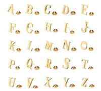 Lot de 6 broches classiques en forme de lettre A-Z pour manteau, chapeau, écharpe, chemise, accessoires, bijoux, cadeaux