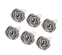 Lot de 6 broches sophistiquées en forme de fleur pour mariés et mariés, taille unique, Comme décrit