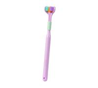 Lot de 6 brosses à dents à trois côtés, brosse à dents pour autisme à 3 côtés, brosse à dents sensorielle pour autisme, brosse à dents de voyage à trois poils pour besoins spéciaux, brosses à dents
