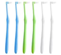 Lot de 6 brosses à dents avec couvercles pour soins orthodontiques des dents de sagesse, brosse dentaire à petite tête pour enlever la plaque, appareils dentaires, nettoyage interdentaire, poils doux