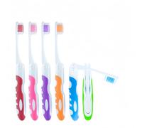 Lot de 6 brosses à dents pliantes T-Ravel pour voyage, camping, gym, travail