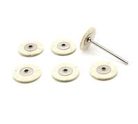 Lot de 6 brosses à polir en poils de chèvre Ø 25 mm pour Dremel Proxxon et autres