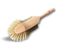 Lot de 6 brosses balayettes boulangères 1/2 tête | Bambou | Soie Blanche Sortie 40 mm | Four Boulanger pâtissier Alimentaire Pain Pizza | Kibros 212959x6