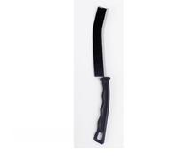 Lot de 6 brosses de nettoyage à poils durs - Brosse de nettoyage pour espace de toilette - Pour usage domestique - Salle de bain - Cuisine - Baignoire - Poignée ondulée noire