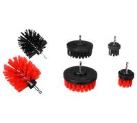 Lot de 6 brosses de Nettoyage de Voiture pour perceuse de Voiture - 6 brosses de Nettoyage de Voiture - Professionnel