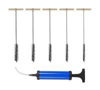 Lot de 6 brosses de nettoyage et de soufflage pour trous de perçage - Efficace - Brosse de nettoyage et pompe de soufflage pour perceuses à percussion (8/12/16/20/25 mm)