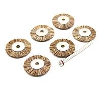 Lot de 6 brosses de poils de cheval 25 mm pour Dremel Proxxon