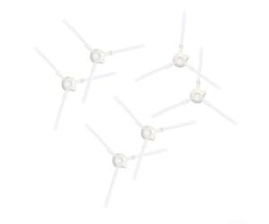 Lot de 6 brosses de rechange Bxrv500e pour Blackdecker Bxrv500e Aspirateur Robot - Avec poils en nylon de montage flexible compatible avec les séries latérales durables