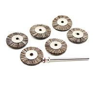 Lot de 6 brosses en poils de chèvre 25 mm pour ponceuse Dremel Proxxon