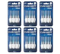 Lot de 6 brosses interdentaires Curasept Proxi P06 (fil 0,6 mm) Blanc Nettoyage en profondeur de la plaque dentaire