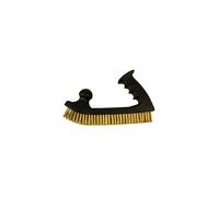 Lot de 6 brosses manuelles manche plastique forme rabot fil acier laitonn? 0,30 mm bois/m?tal - D?capage dur - 760.192
