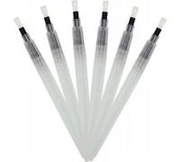 Lot de 6 brosses plates à réservoir pointes moyennes