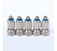 Lot De 6 Buse de Système de Brumisation Haute Pression Buse de Pulvérisation de Bruine pour le système de refroidissement extérieur, anti-gouttes Atomi(Size:0.2mm,Color:Uniquement les buses en laiton)