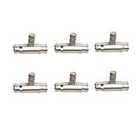 Lot De 6 Buse de Système de Brumisation Haute Pression Buse de Pulvérisation de Bruine pour le système de refroidissement extérieur, anti-(Size:0.2mm,Color:Brass nozzle+3/8 "Interface Quick Connector)