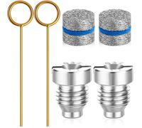 Lot de 6 buses à orifice de 1,1 mm pour canon à mousse et kit de filtre à mailles pour fabricant de mousse avec outils de nettoyage Canon, embouts de filetage universels de 1,1 mm, canon à mousse