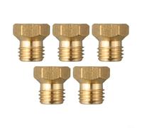 Lot de 6 buses d'injecteur de propane pour cuisinière à gaz GPL et chauffe-eau M6 x 0,75 kit en laiton 0,5/0,65/0,87 mm