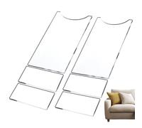 Lot de 6 butées transparentes en acrylique pour canapé et mur, amortisseurs anti-griffes, améliorent le flux d'air et préviennent les risques domestiques - Sécurité pour sol armoire et siège