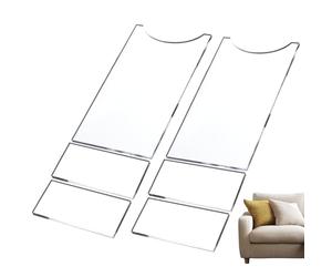 Lot de 6 butées transparentes en acrylique pour canapé et mur, amortisseurs anti-griffes, améliorent le flux d'air et préviennent les risques domestiques - Sécurité pour sol armoire et siège