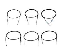 Lot de 6 câbles Bowden noirs compatibles avec Hercules Prima 3 5 M5 P3 Optima 3 (2 vitesses) avec décoration et starter