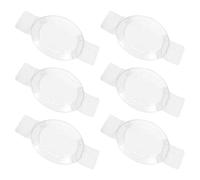 Lot de 6 cache-yeux en plastique médical après chirurgie de la cataracte pour patients hommes femmes cache-œil transparents pour la récupération post-opératoire
