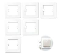 Lot de 6 caches d'interrupteur simple pour interrupteur - Protection murale - Prise électrique - Décoration murale