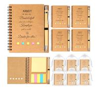 Lot de 6 cadeaux d'adieu pour collègues, cadeau de qualité supérieure, cadeaux parfaits pour les collègues d'adieu collègue, avec carnet et porte-clés pour changer d'emploi ou d'adieu