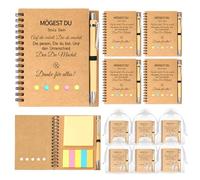 Lot de 6 cadeaux d'adieu pour collègues, cadeaux parfaits pour les collègues d'adieu ou collègue, cadeau de qualité supérieure, avec carnet et porte-clés pour changer d'emploi ou d'adieu