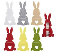 Lot de 6 cadeaux d'argent de Pâques, en feutre, multicolores, emballage pratique pour cadeaux en argent, décoration de Pâques pour les adultes