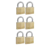 Lot de 6 cadenas à clé en laiton massif de 40 mm de large MASTER LOCK