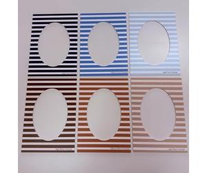 Lot de 6 Cadres Armochromie Contrastes Chauds et Froids - Haut, Moyen, Faible Contraste pour l'analyse des Couleurs - Intégration professionnelle pour le conseil en image Avancée - Maison Image
