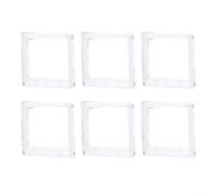 Lot de 6 cadres photo magnétiques en acrylique pour cartes photo Instax Square, conçus pour maintenir en toute sécurité des photos sur des surfaces métalliques avec remplacement facile des photos