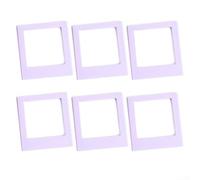 Lot de 6 cadres photo magnétiques en acrylique pour cartes photo Instax Square, conçus pour maintenir en toute sécurité des photos sur des surfaces métalliques avec remplacement facile des photos