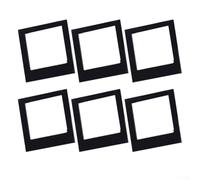 Lot de 6 cadres photo magnétiques pour pellicule Instax Square et cartes photo, design en acrylique pour un remplacement facile des photos et un affichage sécurisé sur des surfaces métalliques, lot de