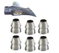 Lot de 6 cales rondes de 11 mm en acier pour sécuriser les poignées de rechange, éviter le desserrage sur les marteaux et les haches, cale de fixation en métal argenté