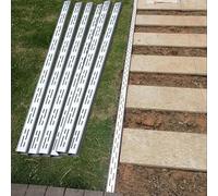 Lot de 6 canalisations françaises d'extérieur - Reculaire - Avec couvercle - Pour trottoir de jardin et ferme - 3,5 x 3 cm