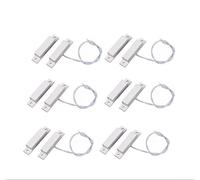 Lot de 6 capteurs magnétiques filaires pour surveillance de porte dans les écoles, les hôpitaux et les installations de sécurité des petites entreprises