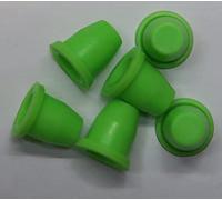 Lot de 6 capuchons de bouchon de rondelle de bride en plastique souple scellé pour trou de bouteille de 15 à 15 mm de diamètre intérieur