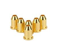 Lot de 6 capuchons de cordes de guitare avec boucle de fixation à travers le corps pour bagues de guitares électriques