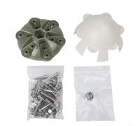 Lot de 6 capuchons de moyeu d'éolienne avec vis et écrous en acier inoxydable 304 pour 3/5/6, convient aux pièces de générateur horizontal d'arbre de 17 mm