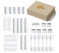 Lot de 6 capuchons de protection pour fenêtre en PVC et porte en PVC FAVORIT KF3 EB, EL O, EL U, S, W KF, blanc de Siegenia