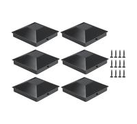 Lot de 6 capuchons poteau pyramidaux remplacement for poteaux protection solaire, supérieurs for clôture, for boîte aux lettres pelouse 4x4, garde-corps Pour Poteaux