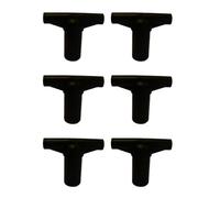 Lot de 6 Capuchons T-Section pour Arceau de Filet de Trampoline Ø32 mm