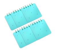 Lot de 6 carnets de notes à double spirale, 40 pages non lignées, 8,4 x 9,4 cm, petit bloc-notes de poche, carnet de croquis pour écrire un bloc-notes portable
