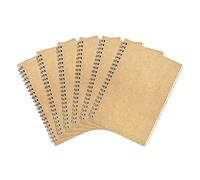 Lot de 6 carnets lignés pour université - Couverture jaune souple - Carnet de croquis - Carnet de croquis - Pour étudiants - Bureau - Journal à spirales - 100 pages - 50 feuilles - 19 x 13 cm