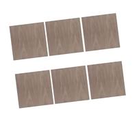 Lot de 6 carrés de bois brut à peindre - Tranches de bois multi-usages pour enfants et adultes - Pour peinture et sculpture sur bois d'arachide