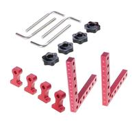 Lot de 6 carrés de serrage en forme de L pour garantir des angles droits parfaits dans les projets professionnels