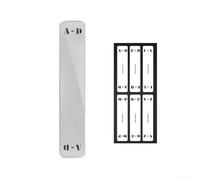 Lot de 6 cartes de l'alphabet pour tourne-disque en vinyle - Onglets de séparation pour tri alphabétique et gestion de la collection (cartes CD verticales)