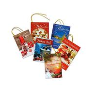 Lot de 6 cartes de Noël - 6 motifs de Noël - 5,5 x 8 cm