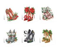 Lot de 6 cartes de vœux à talons hauts - Pour adultes
